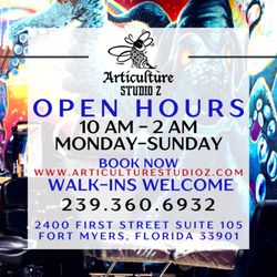Articulture Studio Z - Articulture Studio Z is a renowned tattoo and body piercing studio located in the heart of downtown Fort Myers, Florida. Established in 2006