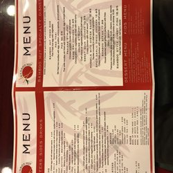 Bamboo Hut - Bamboo Hut front menu
