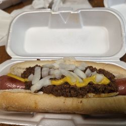 Skimpy looking Flint Coney Dog.