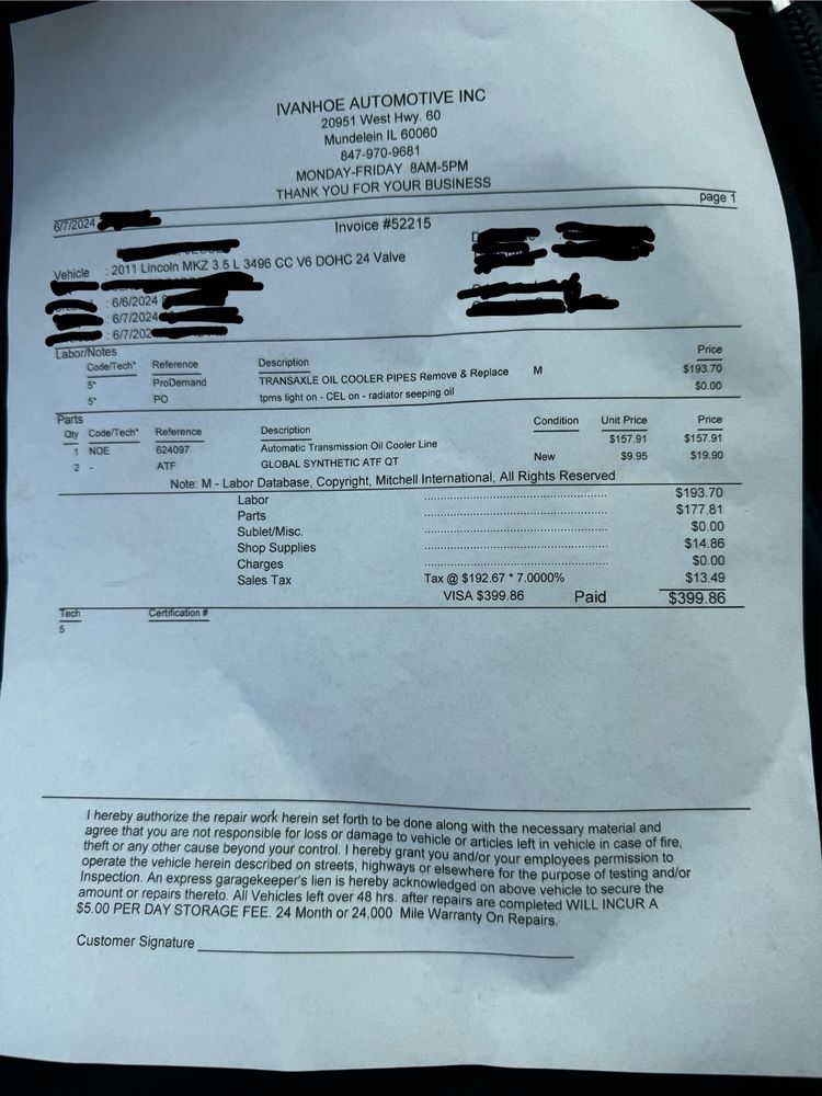 IVANHOE AUTOMOTIVE / NAPA AUTOCARE Updated September 2024 20951 W