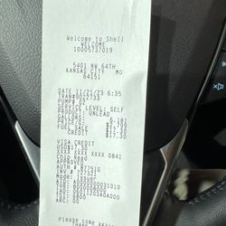 Shell - Last time I spent $17 bucks for over 6 gallons of gas was.......! I can't remember!!!!