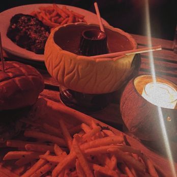 Surf Bar Seafood Restaurant & Grill - Grilled Burger with a side of fries (included)  Steak with side of fries (included)  Scorpion Bowl (2 pp) - Seafood Near Me - Brooklyn, New York