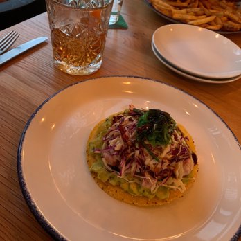 Yellowbelly - Tuna tostada and old fashioned. - New American Near Me - St. Louis, Missouri Yellowbelly - Tuna tostada and old fashioned. - New American Near Me - St. Louis, Missouri