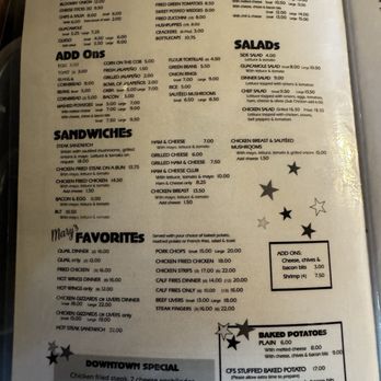 Mary's Cafe - Menu - American Near Me - Strawn, Texas