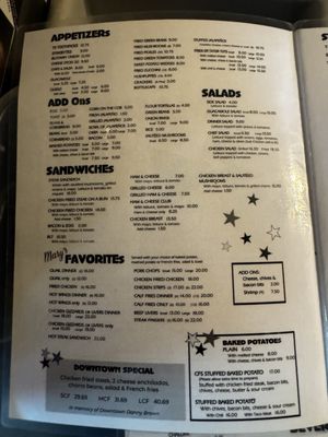 Menu photo 2 Mary's Cafe Strawn, TX