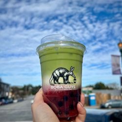 Boba Guys - Strawberry matcha latte