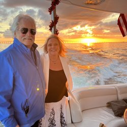 ShipsAhoy - Celebrating the sunset aboard ShipsAhoy!