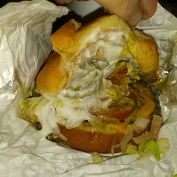 Sonic Drive-In - Quarter pounder a messy mess, soggy, falling apart - Burgers Near Me - Bradenton, Florida