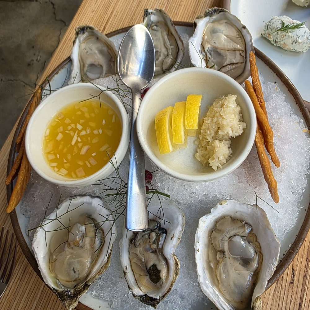 Stock Cafe - My Virginia Oysters appetizer. - Cocktail Bars Near Me - Roanoke, Virginia Stock Cafe - My Virginia Oysters appetizer. - Cocktail Bars Near Me - Roanoke, Virginia