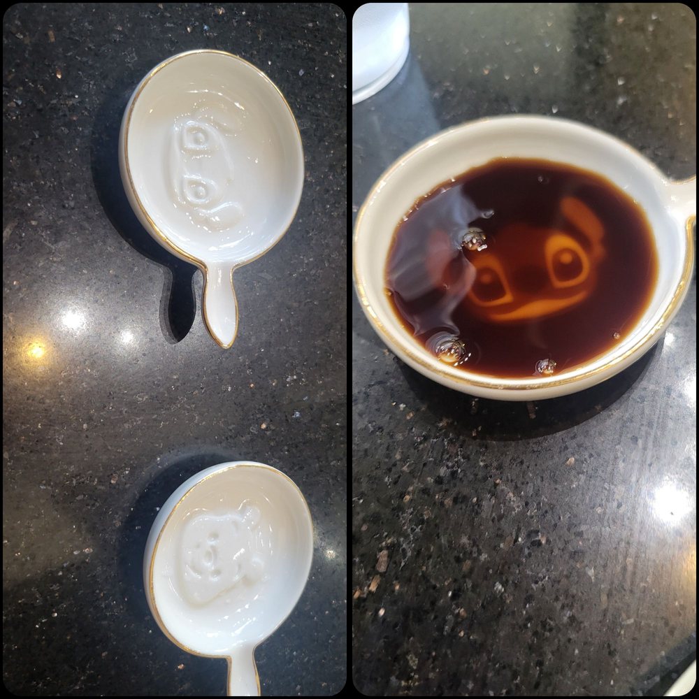 Dim Sum Dumpling House - Cute disney themed dipping cups! I love the Stitch one! - Dim Sum Near Me - Alhambra, California Dim Sum Dumpling House - Cute disney themed dipping cups! I love the Stitch one! - Dim Sum Near Me - Alhambra, California