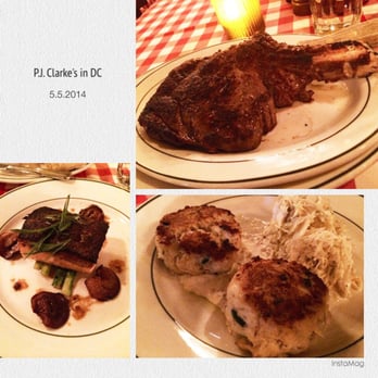 P.J. Clarke's - Salmon, ribeye, and crab cake - American Near Me - Washington, DC, District of Columbia P.J. Clarke's - Salmon, ribeye, and crab cake - American Near Me - Washington, DC, District of Columbia