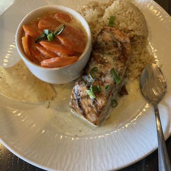 Ron's Original Bar & Grille - Salmon brown rice candied carrots - American Near Me - Exton, Pennsylvania Ron's Original Bar & Grille - Salmon brown rice candied carrots - American Near Me - Exton, Pennsylvania