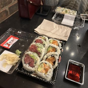 Noble Village Clawson -Noble Fish & White Wolf - Spicy Tuna Roll, Spicy Salmon - Japanese Near Me - Clawson, Michigan Noble Village Clawson -Noble Fish & White Wolf - Spicy Tuna Roll, Spicy Salmon - Japanese Near Me - Clawson, Michigan