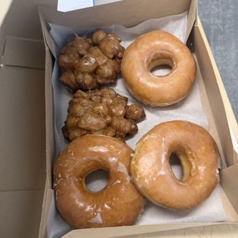 Doughnut Vault - Apple Fritter Yeast Doughnut; regular glazed - Donuts Near Me - Chicago, Illinois Doughnut Vault - Apple Fritter Yeast Doughnut; regular glazed - Donuts Near Me - Chicago, Illinois