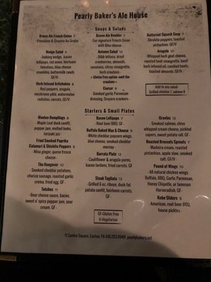 Menu photo 2 Pearly Baker's Alehouse Easton, PA Menu photo 2 Pearly Baker's Alehouse Easton, PA