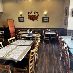 Inside restaurant