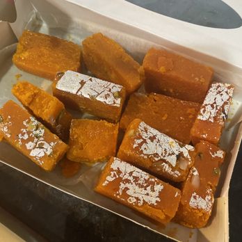 Usha Foods - Besan burfi with color - Indian Near Me - Floral Park, New York Usha Foods - Besan burfi with color - Indian Near Me - Floral Park, New York