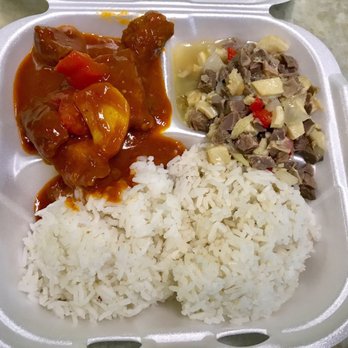 Mama Lu's - Kaldereta and Papaitan with Rice - Filipino Near Me - Jacksonville, Florida