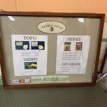 Aloha Tofu Factory - Tofu menu - Specialty Food Near Me - Honolulu, Hawaii Aloha Tofu Factory - Tofu menu - Specialty Food Near Me - Honolulu, Hawaii