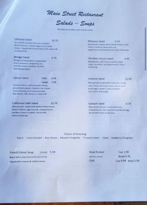 Menu photo 2 Main Street Restaurant Newark, NY Menu photo 2 Main Street Restaurant Newark, NY