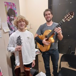 Robert Alexander Music Lessons - Hanging out with a gifted student.