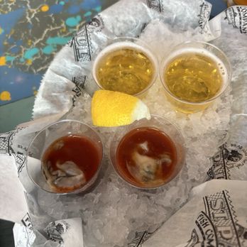 St Paul Fish Company - Oyster shot - Seafood Near Me - Milwaukee, Wisconsin
