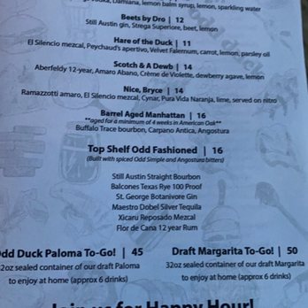 Odd Duck - Menus - American Near Me - Austin, Texas Odd Duck - Menus - American Near Me - Austin, Texas