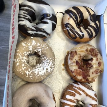 Duck Donuts - His box (created his own) - Donuts Near Me - Green Brook Township, New Jersey Duck Donuts - His box (created his own) - Donuts Near Me - Green Brook Township, New Jersey