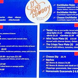 Taco Cowboy - Electronic Wall Menu