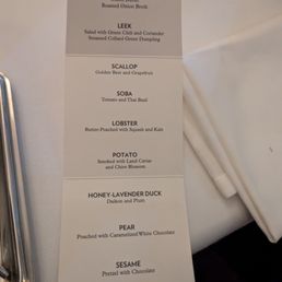 Tasting menu main dining room Oct 2025 Tasting menu main dining room Oct 2025