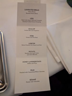 Menu photo 3 Eleven Madison Park New York, NY Menu photo 3 Eleven Madison Park New York, NY