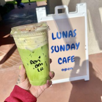 Luna's Sunday Cafe - Banana Pudding Matcha - Coffee & Tea Near Me - Moreno Valley, California Luna's Sunday Cafe - Banana Pudding Matcha - Coffee & Tea Near Me - Moreno Valley, California