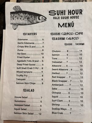 Menu photo 2 Haji Sushi House Los Angeles, CA Menu photo 2 Haji Sushi House Los Angeles, CA