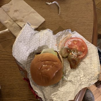 Wendy's - Everything we asked to not be put on the hamburger and we ordered a Triple on a pretzel bun. This is a regular bun. - Fast Food Near Me - Dublin, Ohio Wendy's - Everything we asked to not be put on the hamburger and we ordered a Triple on a pretzel bun. This is a regular bun. - Fast Food Near Me - Dublin, Ohio