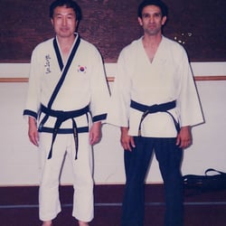 Johnny's Korean Karate School - Dr He-Young Kimm and Mr G