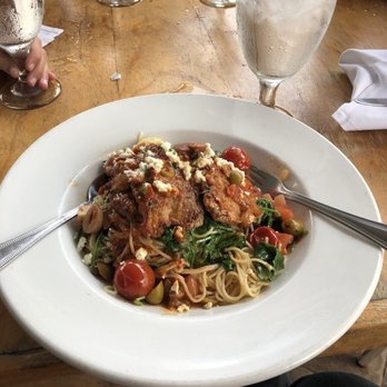 Clemenza's - The special for the day "Veal with fresh veggies capers on angel hair pasta " - Italian Near Me - Fort Walton Beach, Florida Clemenza's - The special for the day "Veal with fresh veggies capers on angel hair pasta " - Italian Near Me - Fort Walton Beach, Florida