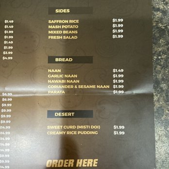 Shahi Darbar - Sides, bread, dessert - Halal Near Me - Jackson Heights, New York