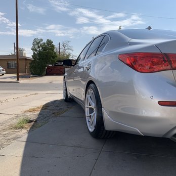Fitment Industries - Flush fitment on stock Q50. Aodhan AFF7 19x9.5, +35 offset wheels. Falken Azenas FK510 245 40s. Great package deal and safely delivered. - Tires Near Me - Appleton, Wisconsin