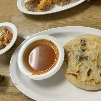 Vegatinos - Pupusa with sides - Vegan Near Me - North Hollywood , California Vegatinos - Pupusa with sides - Vegan Near Me - North Hollywood , California