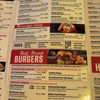 Bubba's 33 - Menu 3 - Burgers Near Me - Albuquerque, New Mexico