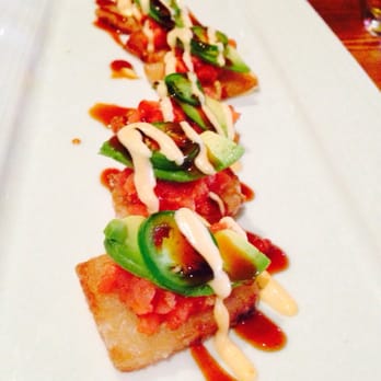 Wokcano - Spicy Tuna on Crispy Rice! Best place we've has these at for sure! - Sushi Bars Near Me - Burbank, California Wokcano - Spicy Tuna on Crispy Rice! Best place we've has these at for sure! - Sushi Bars Near Me - Burbank, California