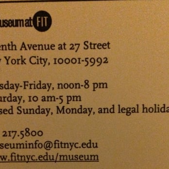 The Museum at FIT - Hours - Museums Near Me - New York, New York The Museum at FIT - Hours - Museums Near Me - New York, New York