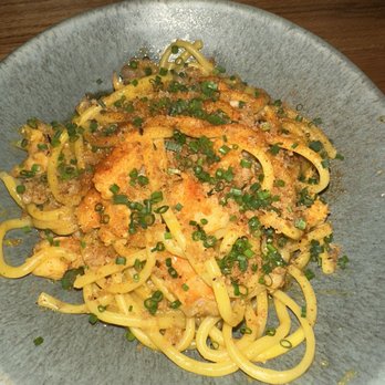 Customshop Handcrafted Food - Saffron bucatini - New American Near Me - Charlotte, North Carolina