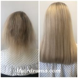 Hair Drama - A highlight and Millionaire Hair Extensions. What a beautiful change.  If the color and cut are on point, nobody will even know.