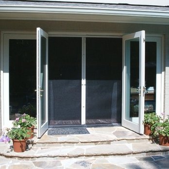 Next Century Screens - Double Phantom Screen Doors in closed position installed on a french door - Shades & Blinds Near Me - Garland, Texas Next Century Screens - Double Phantom Screen Doors in closed position installed on a french door - Shades & Blinds Near Me - Garland, Texas