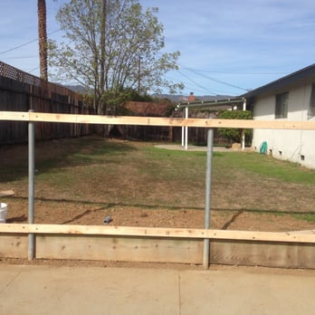 ARC Handyman Services - Building a fence.  Before - Handyman Near Me
