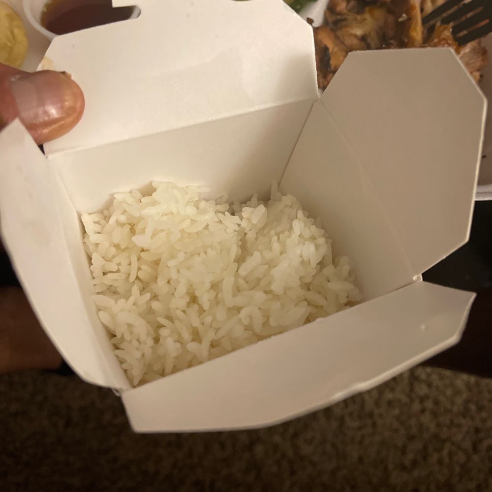 Tokyo Teriyaki - How does one finish a meal with minimum amount of rice. SMH - Japanese Near Me - Northglenn, Colorado Tokyo Teriyaki - How does one finish a meal with minimum amount of rice. SMH - Japanese Near Me - Northglenn, Colorado