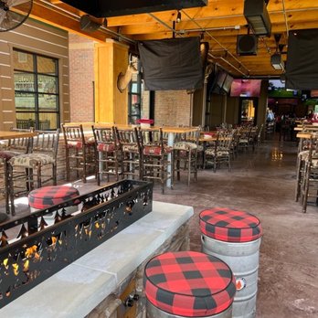 Twin Peaks - Fire pit looking into the patio. - New American Near Me - Columbus, Ohio Twin Peaks - Fire pit looking into the patio. - New American Near Me - Columbus, Ohio