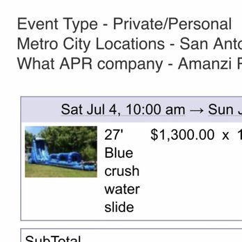 Amanzi Party Rentals - Emailed quote with picture - Party Equipment Rentals Near Me - San Antonio, Texas Amanzi Party Rentals - Emailed quote with picture - Party Equipment Rentals Near Me - San Antonio, Texas