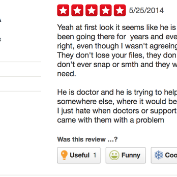 Modern Optometry - A review from one of our patients that got deleted when the new Modern Optometry page was created. - Optometrists Near Me - Glendale, California Modern Optometry - A review from one of our patients that got deleted when the new Modern Optometry page was created. - Optometrists Near Me - Glendale, California